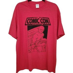 Port and Company Unisex Short Sleeve Graphic T-Shirt East Bay Comic Con Size XL